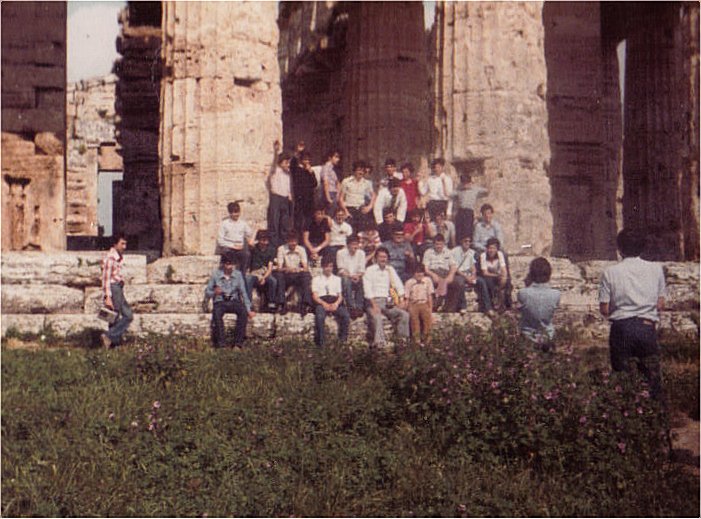 Foto di gruppo della gita a Paestum